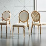 Metal Wood-Grain Chair